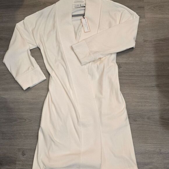 Cupcakes and Cashmere Cozy Shawl Collared Robe w/Belt- Cream - Picture 5 of 9